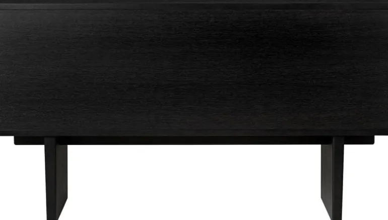 GUBI Private sideboard, black / brown stained oak