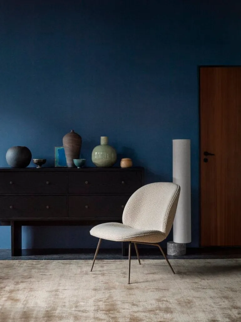 GUBI Private sideboard, black / brown stained oak