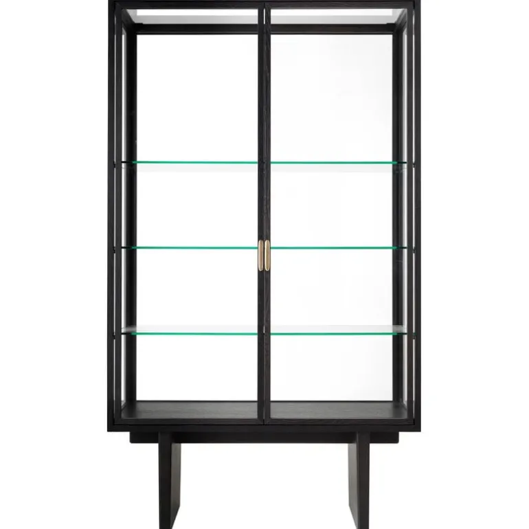 GUBI Private vitrine, black / brown stained oak