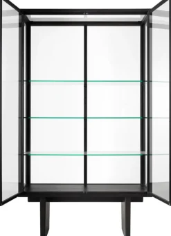 GUBI Private vitrine, black / brown stained oak