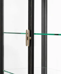 GUBI Private vitrine, black / brown stained oak