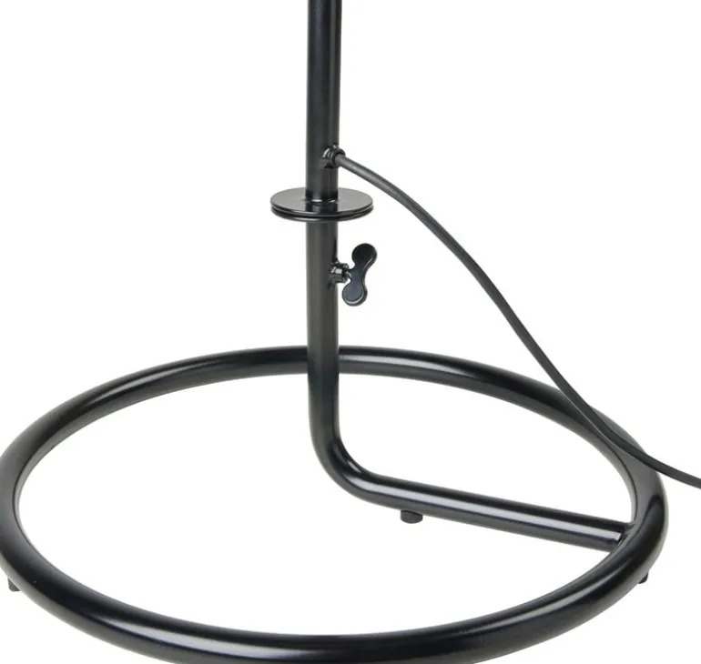 GUBI Satellite Outdoor floor lamp, black - cream white