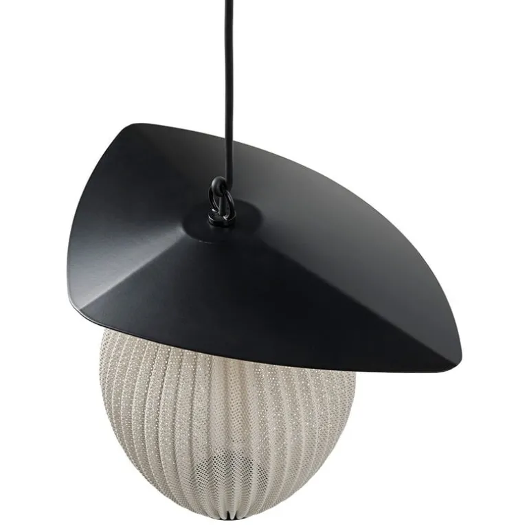 GUBI Satellite Outdoor pendant, 22 cm, black - cream white