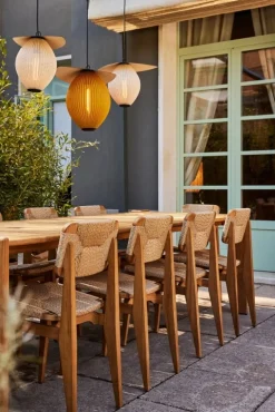 GUBI Satellite Outdoor pendant, 22 cm, black - mustard gold