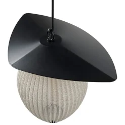 GUBI Satellite Outdoor pendant, 27 cm, black - cream white