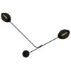 GUBI Satellite wall lamp, soft black semi matt