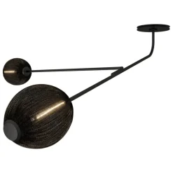 GUBI Satellite wall lamp, soft black semi matt