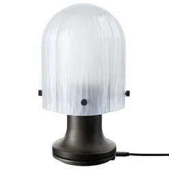 GUBI Seine portable lamp, antique brass - white