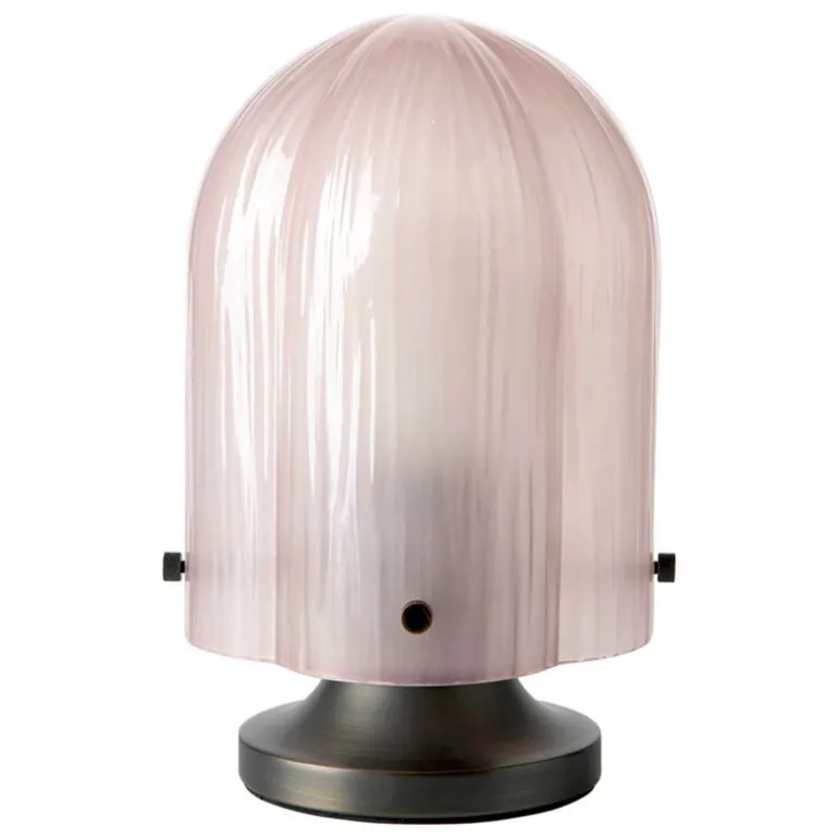 GUBI Seine table lamp, antique brass - coral