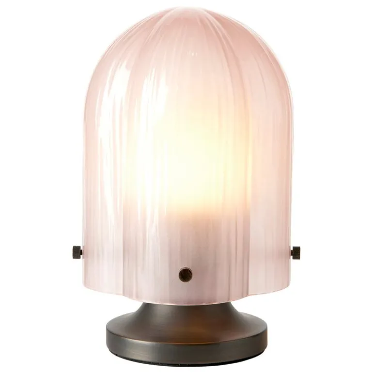 GUBI Seine table lamp, antique brass - coral