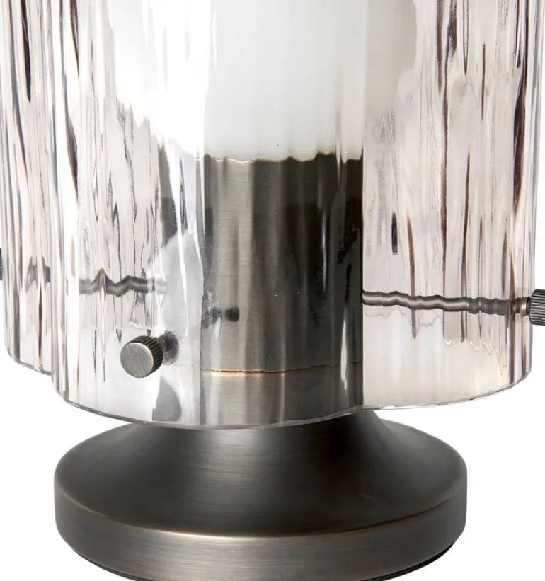 GUBI Seine table lamp, antique brass - smoke