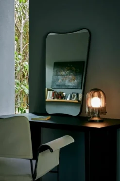 GUBI Seine table lamp, antique brass - smoke