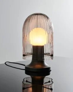 GUBI Seine table lamp, antique brass - smoke