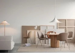 GUBI Semi pendant 60 cm, matt white