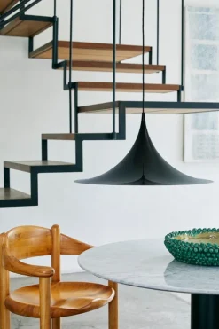 GUBI Semi pendant 60 cm, matt black