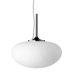 GUBI Stemlite pendant, 38 cm, black chrome