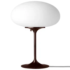 GUBI Stemlite table lamp, 42 cm, dimmable, black red