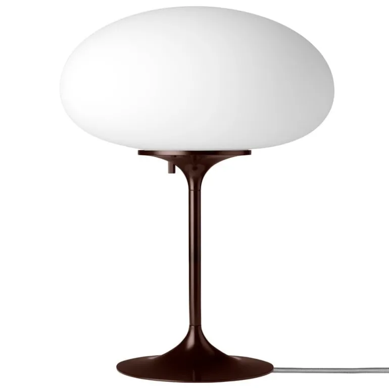 GUBI Stemlite table lamp, 42 cm, dimmable, black red