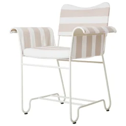 GUBI Tropique chair, classic white - Leslie Stripe 40