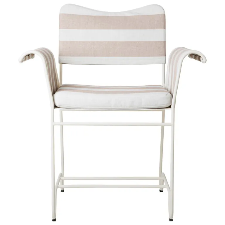 GUBI Tropique chair, classic white - Leslie Stripe 40