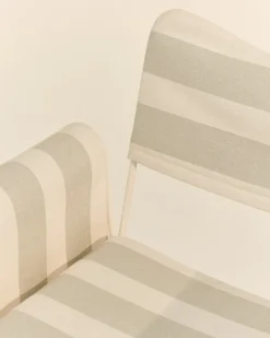 GUBI Tropique chair, classic white - Leslie Stripe 20