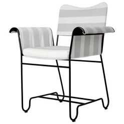 GUBI Tropique chair, classic black - Leslie Stripe 20