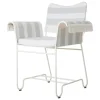 GUBI Tropique chair with fringes, classic white - Leslie Stripe 20