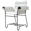 GUBI Tropique chair with fringes, classic black - Leslie Stripe 20