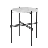 GUBI TS coffee table, 40 cm, black - white marble