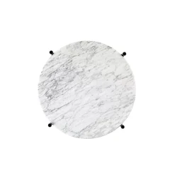 GUBI TS coffee table, 40 cm, black - white marble