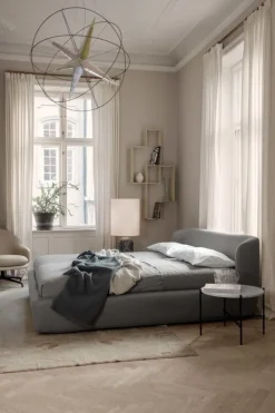 GUBI TS coffee table, 55 cm, black - white marble