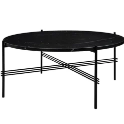 GUBI TS coffee table, 80 cm, black - black marble