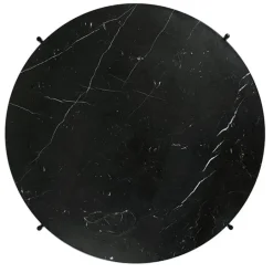 GUBI TS coffee table, 80 cm, black - black marble