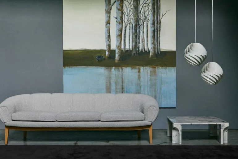 GUBI Turbo pendant, 62 cm, alabaster white, glossy