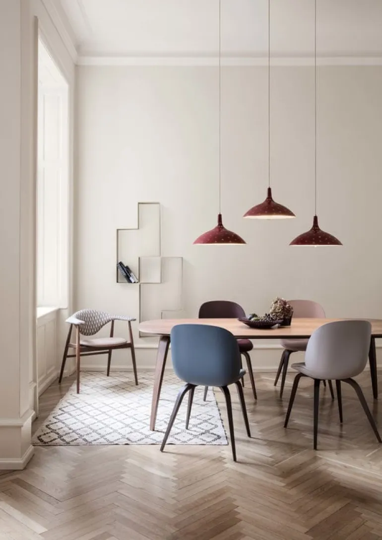 GUBI Tynell 1965 pendant, bordeaux