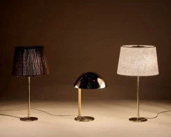 GUBI Tynell 9205 table lamp, brass - canvas