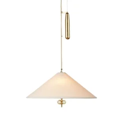 GUBI Tynell A1967 pendant, 56 cm, brass - canvas