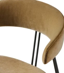 GUBI Violin chair, fully upholstered, Velvet grey green 294