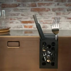 Happy Sinks Happy Sinks Cutlery Caddy, black