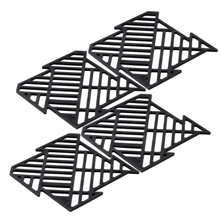 Happy Sinks Happy Sinks Puzzle sink mat, 4 pcs, black