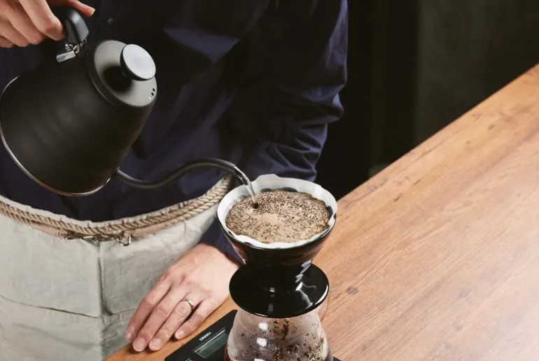 Hario Hario V60 coffee dripper size 02, matt black porcelain