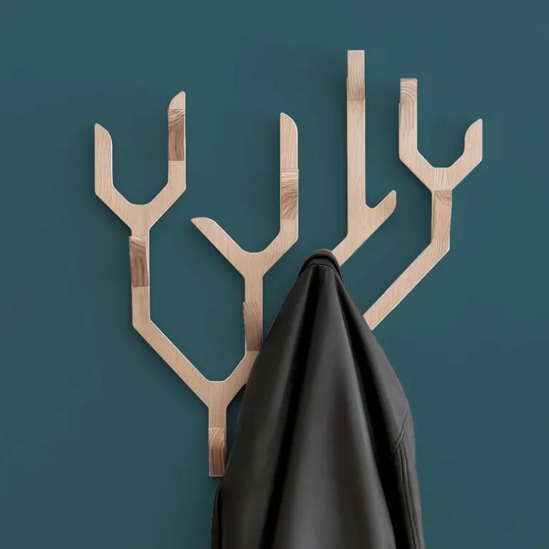 Hartô Ambroise wall coat rack, oak