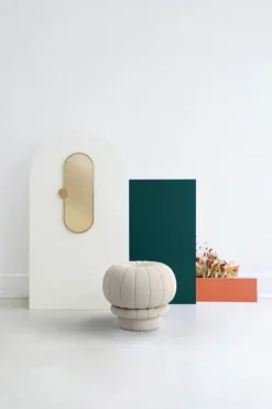 Hartô Claudie pouf, pearl