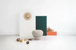 Hartô Claudie pouf, pearl