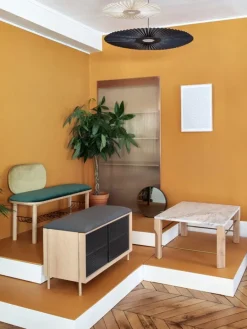 Hartô Gabin bench, oak - slate grey