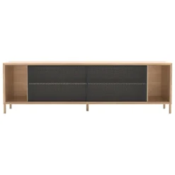 Hartô Gabin sideboard 162 cm, oak - dark grey