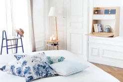 Hartô Gaston wall desk, 80 cm, oak - light grey - dark grey