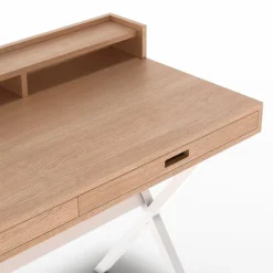 Hartô Hyppolite desk, oak - white