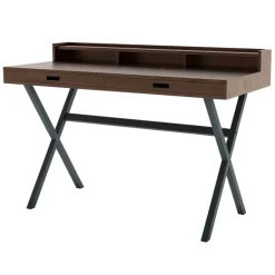 Hartô Hyppolite desk, walnut - slate grey