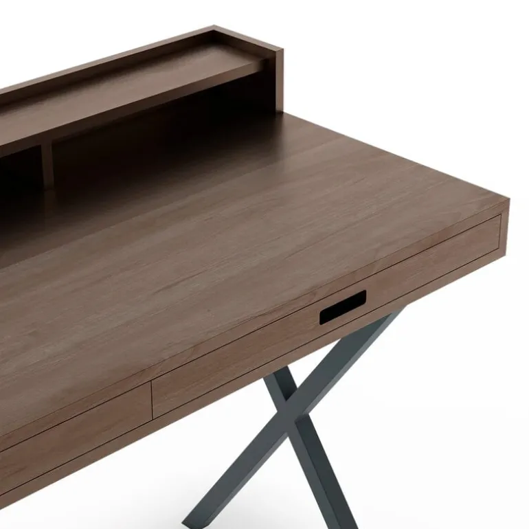 Hartô Hyppolite desk, walnut - slate grey